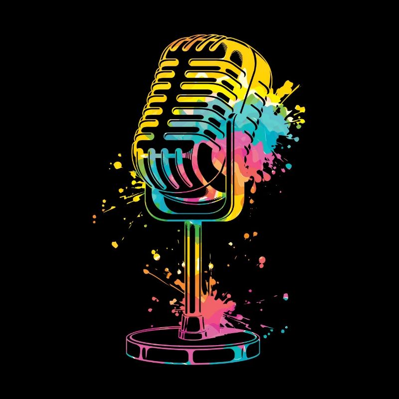 Mikrofon Ich bin Sänger Ich bin Sängerin singen