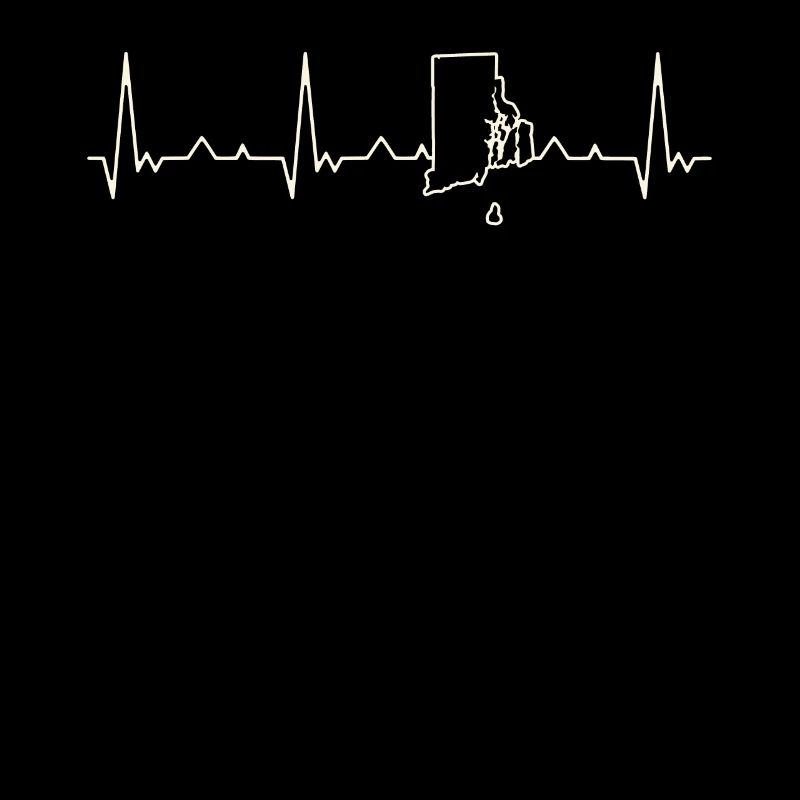 Rhode Island State USA. Corazón. Amor. Ekg.