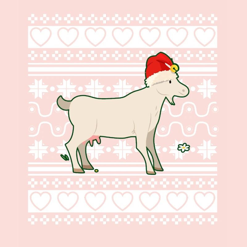 Moche pull de Noël Tshirt Chèvre de Noël