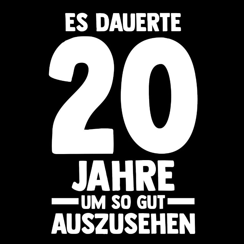 Zwanzig Zwanzigster 20 Jahre Geburtstag