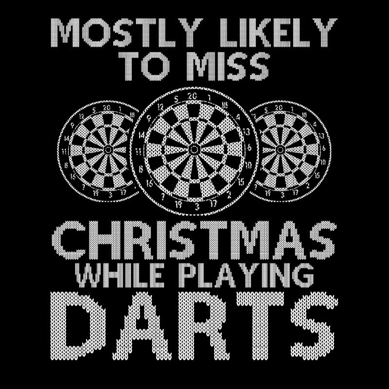 Christmas playing darts