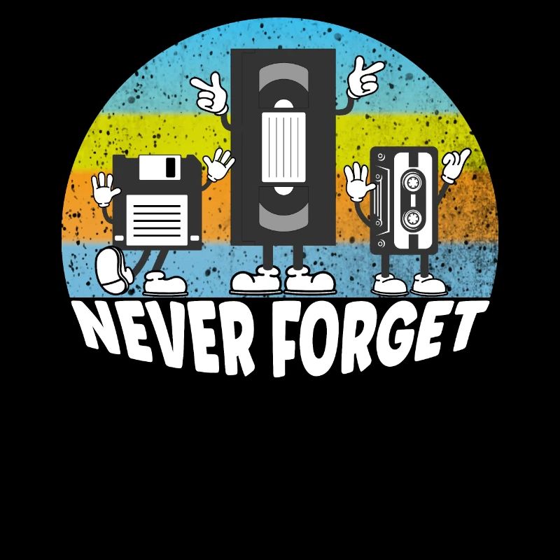 Never forget disk vhs casette - good old times