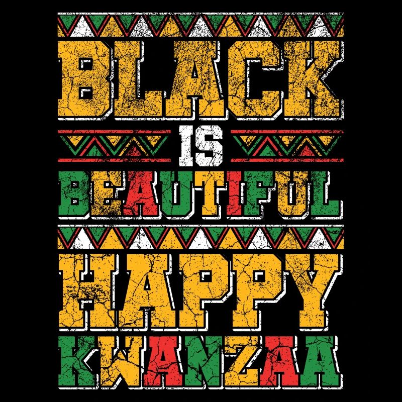 Le noir est beau joyeux Kwanzaa Imani foi