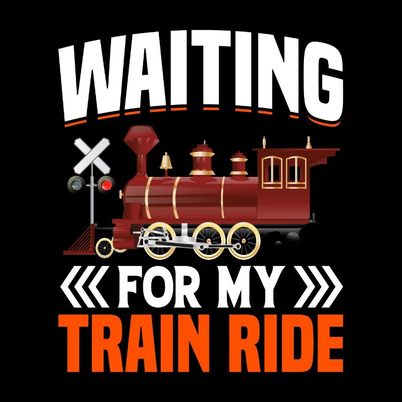 Train Station Lovers Graphic Proverb with Train