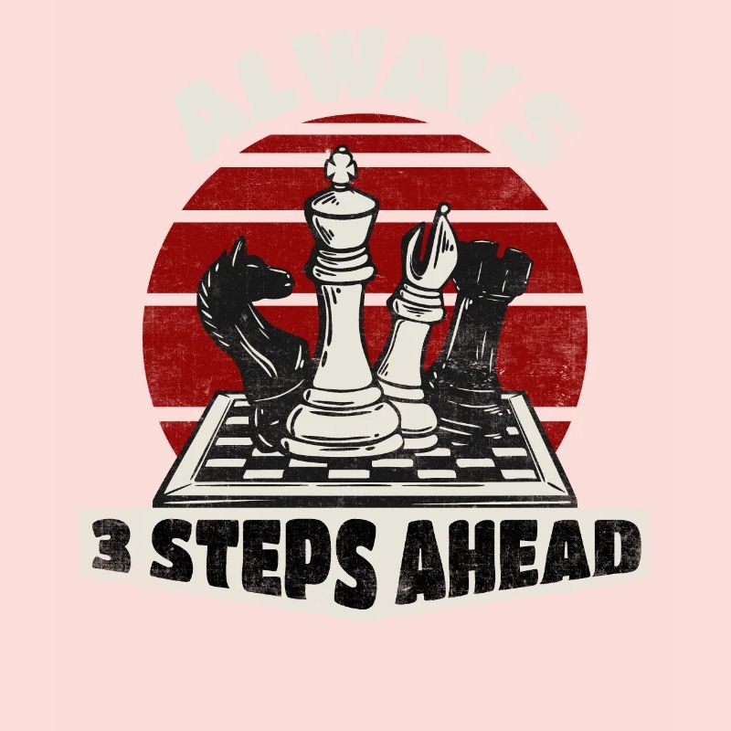 Always 3 Steps Ahead Funny Chess Player