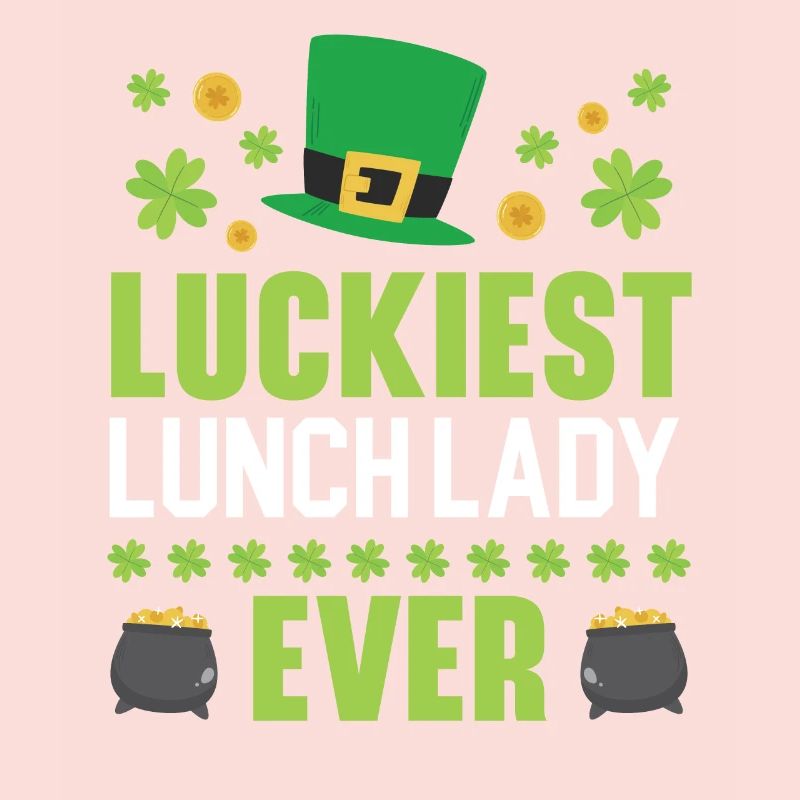 La dame du déjeuner la plus chanceuse de tous les temps La Saint-Patrick