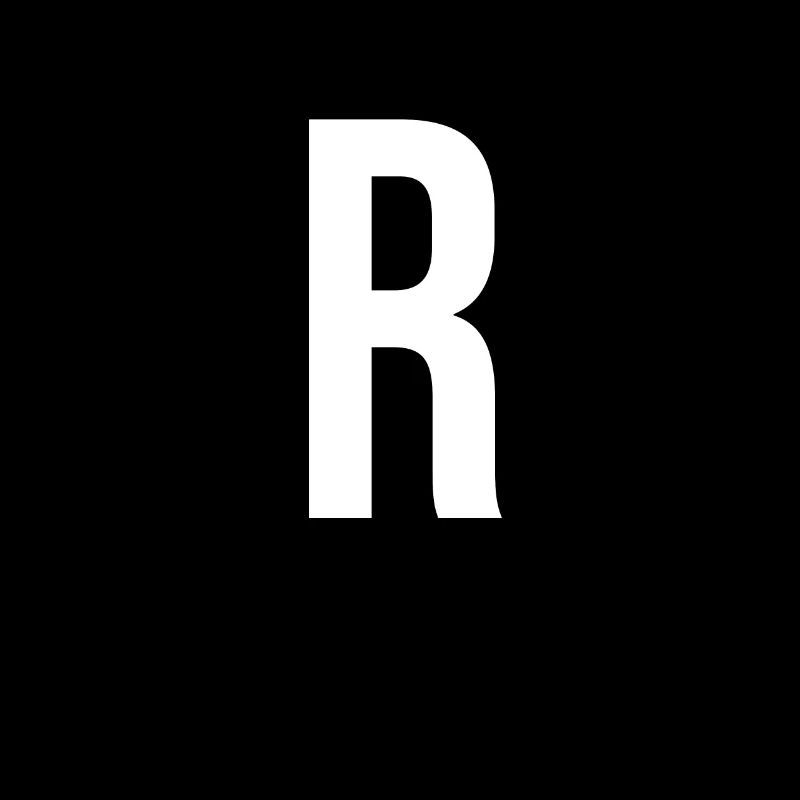 R Lettre Numéro Symbole Alphabet Initiale