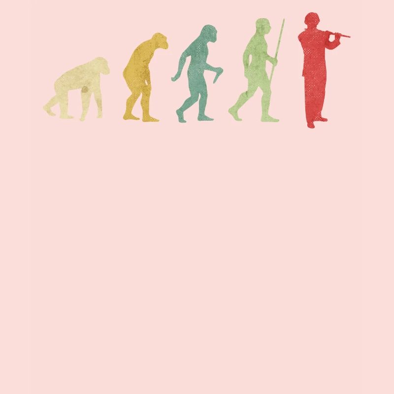 Flute Playing Man Evolution