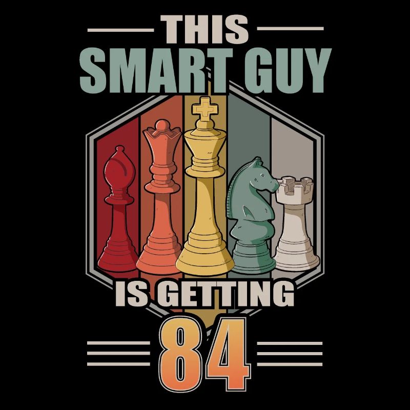 Smart Guy Is Getting 84 Retro Schach 84 Geburtstag
