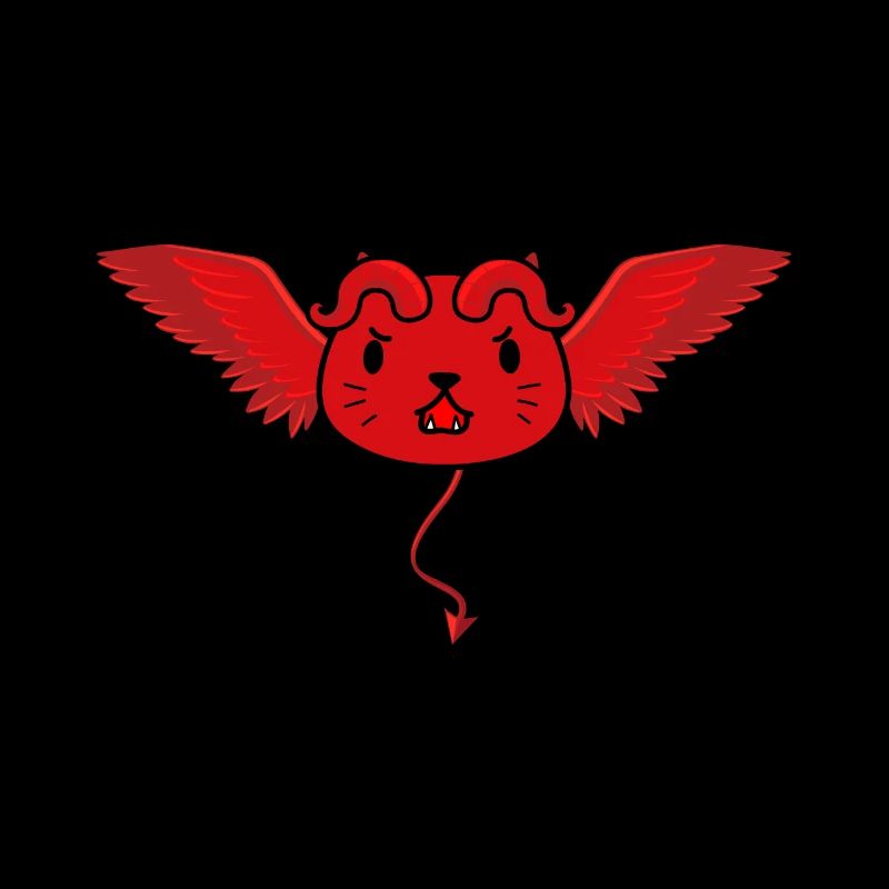 Mignon chat diable