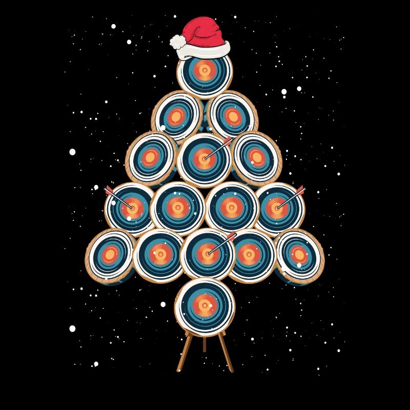 Cible de tir à l’arc comme arbre de Noël