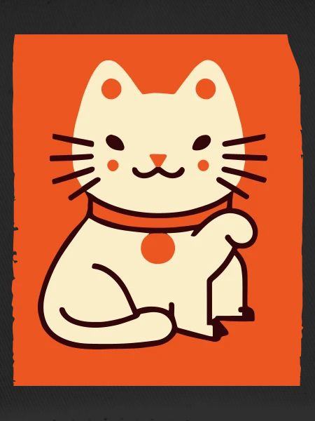 Katze Winkekatze Asia