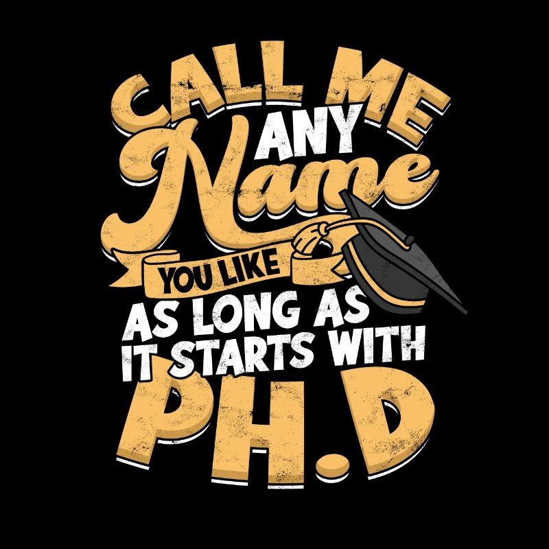 It starts with philosophy PhD Ph.D.