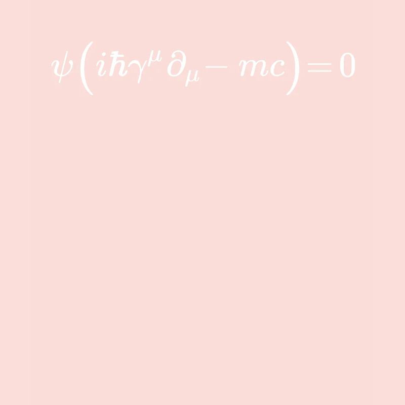 Équation de Dirac Quantique Relativiste Mathématique