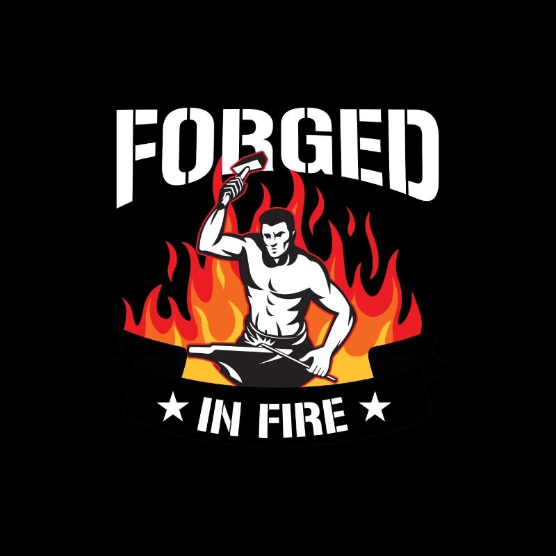 Idée de cadeau forgé dans le feu Forger