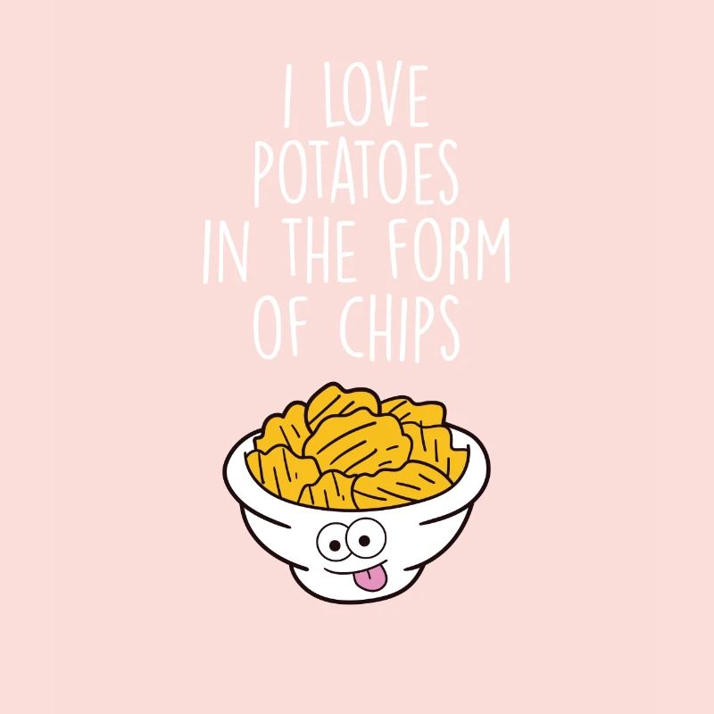 J’aime les pommes de terre sous forme de chips Chips Chips