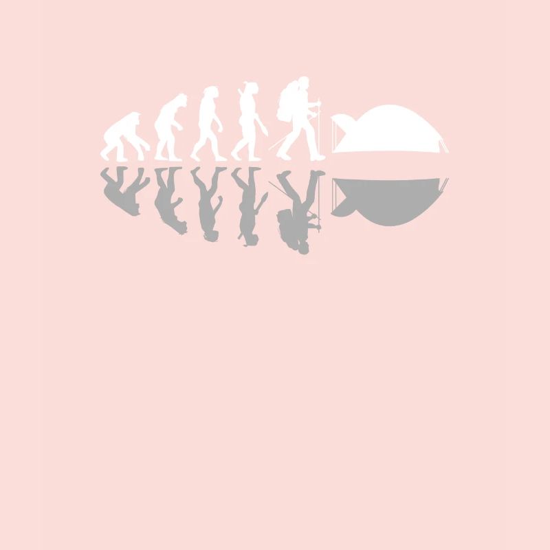 Human Evolution Drôle Camping Camper Aventure