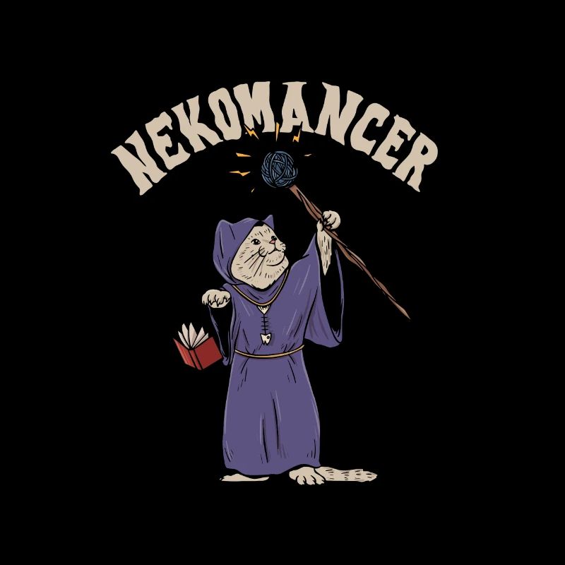 Nekomancer cat design for a necromancer