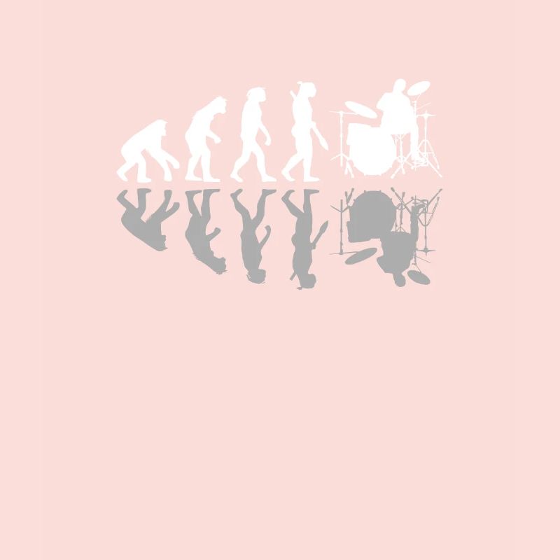 Human Evolution Drummer Drumming Lovers Drums