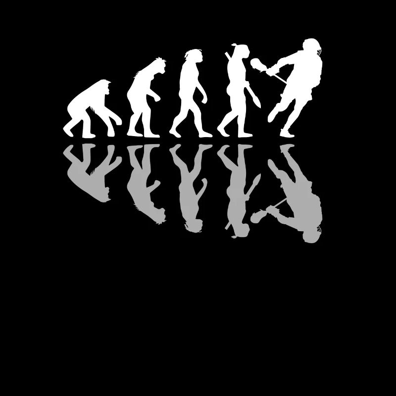 Lacrosse Player Human Evolution Goalie Sticks