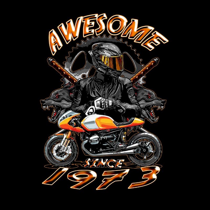 Awesome since 1973, Biker Geburtstag