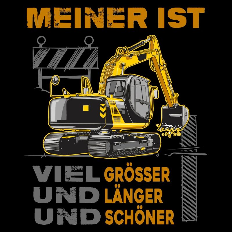 Bagger Baggerfahrer große Baggerschaufel Bau-memes