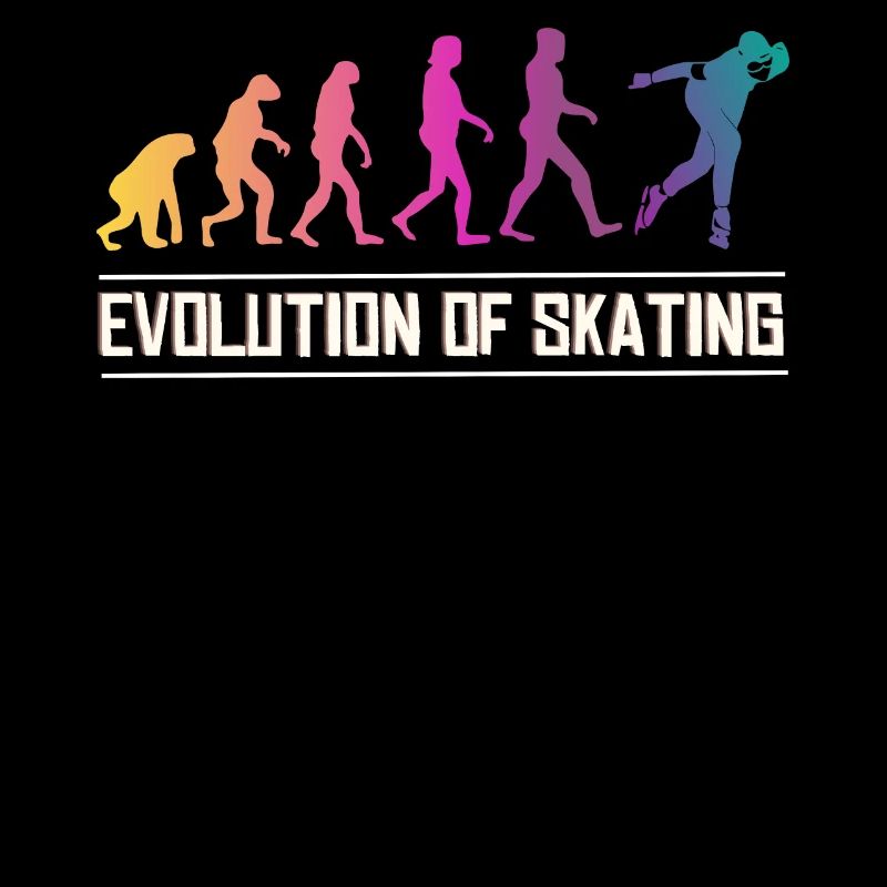 Evolution Of Skating Hobby Ride Eis Zitat Geschenk