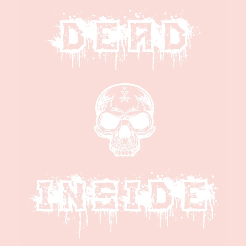dead inside in white