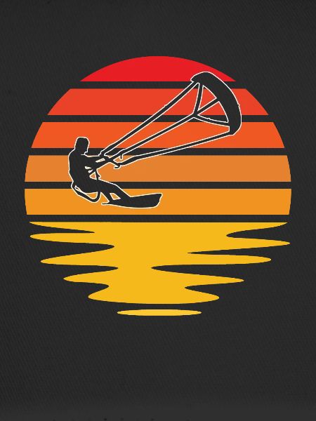 Kite Surfing Retro