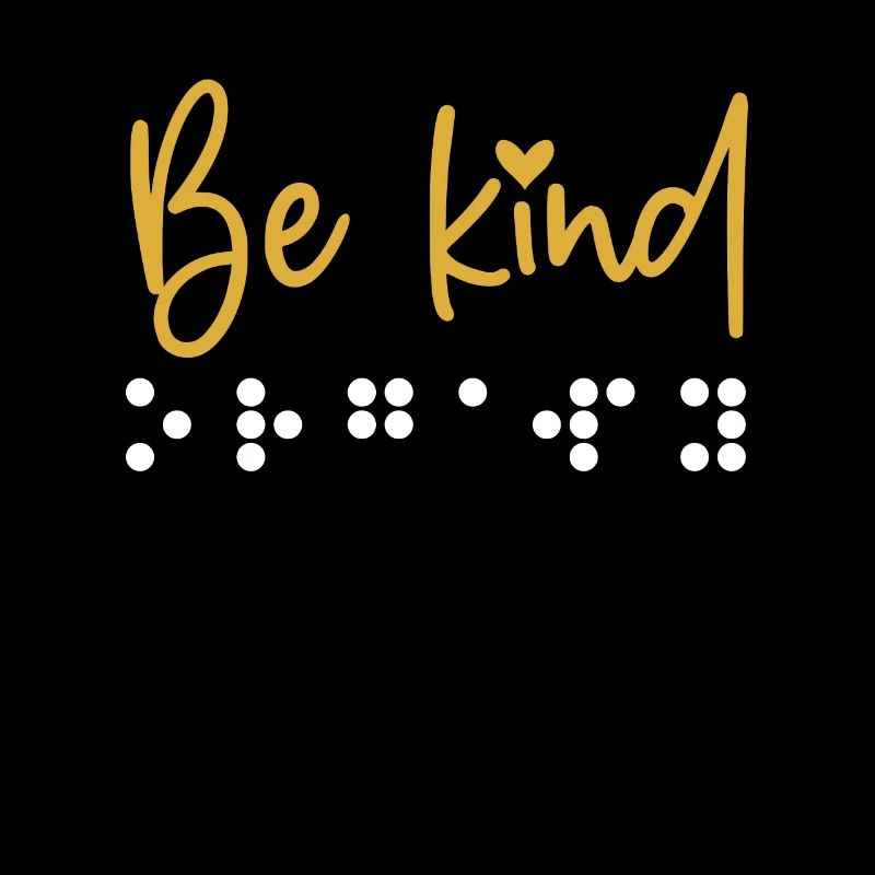 Be Kind Blindenschrift Geschenk
