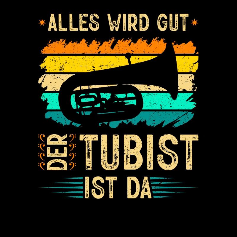 Tuba Alles Wird Gut, Retro Blasmusik Bass B Tuba