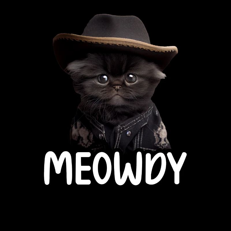 Meowdy Funny cat Meme for Cat Lovers