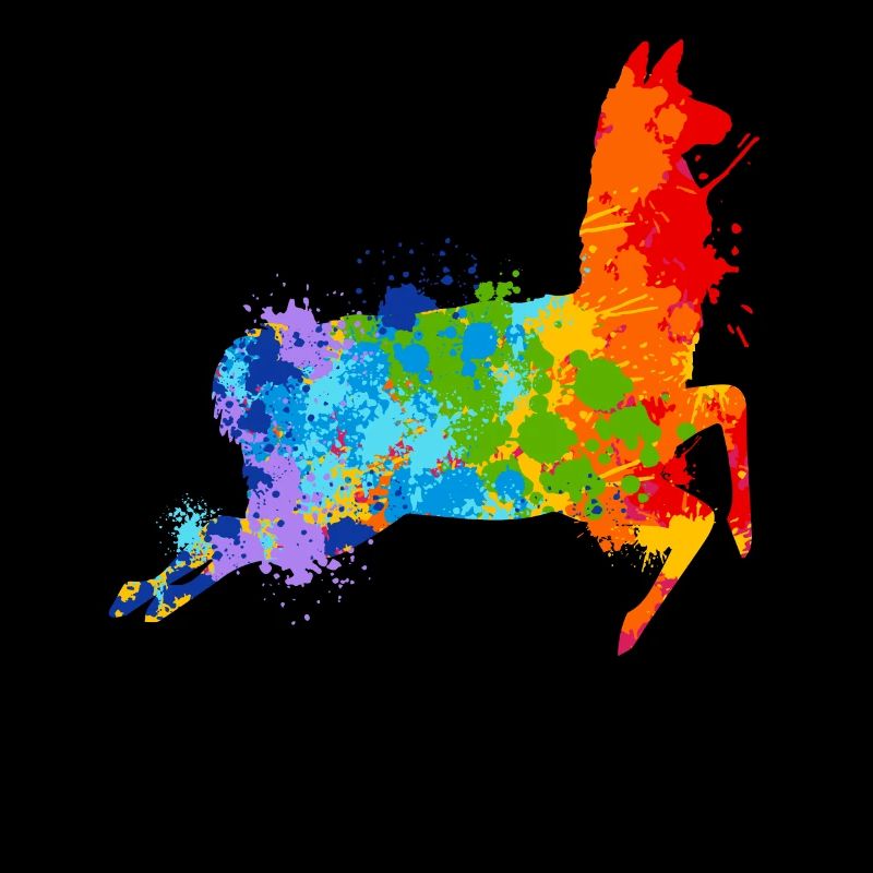 Paint Splash Llama Lama coloré