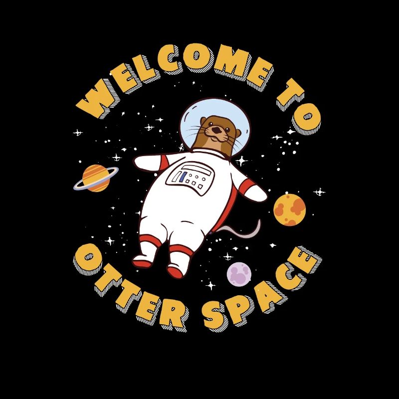 Lustiges Willkommen bei Otter Space Otter