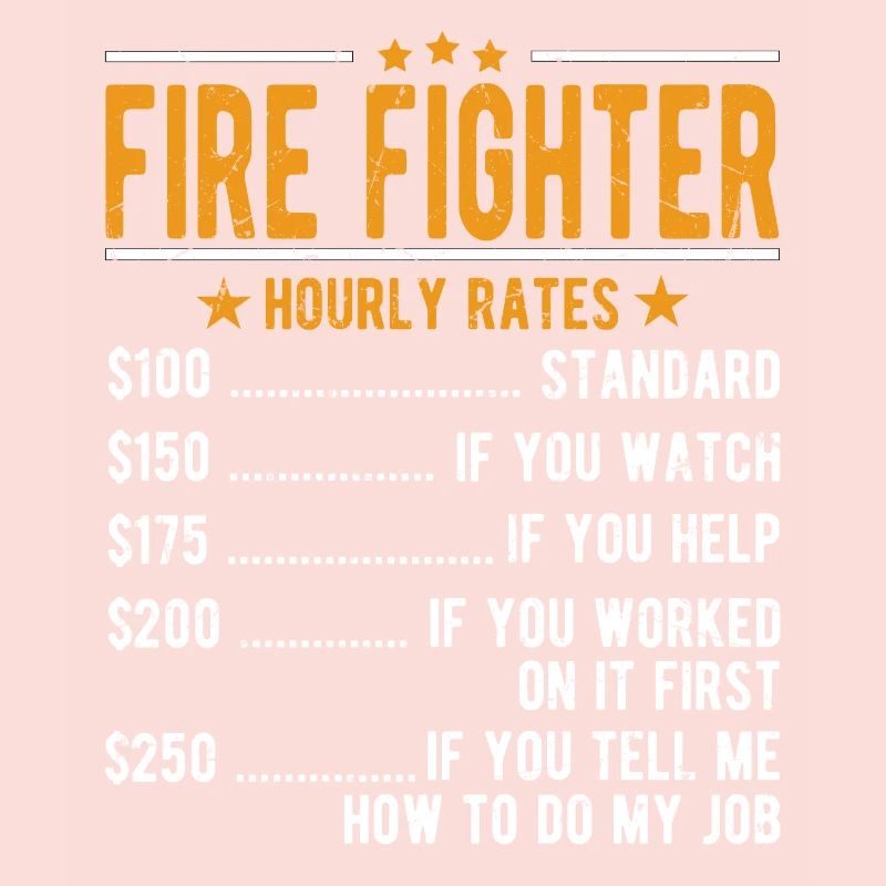 Firefighters Hourly wage