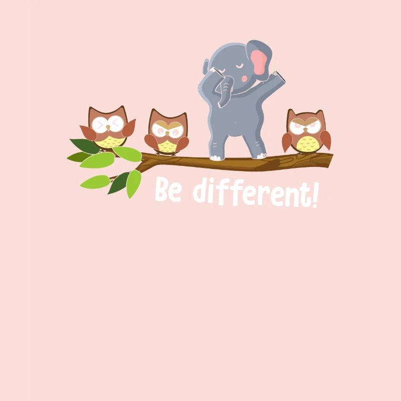 Be Different Dabbing Elephant
