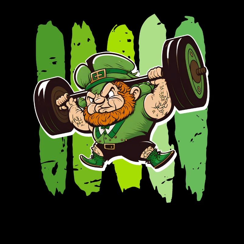 Leprechaun Bodybuilder Sport Saint-Patrick