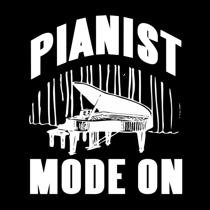 Mode pianiste sur les conceptions de piano rétro cool