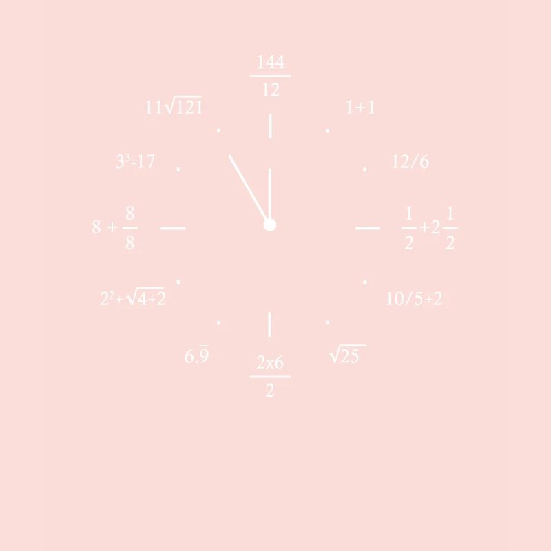 Math Clock Mathematics Math