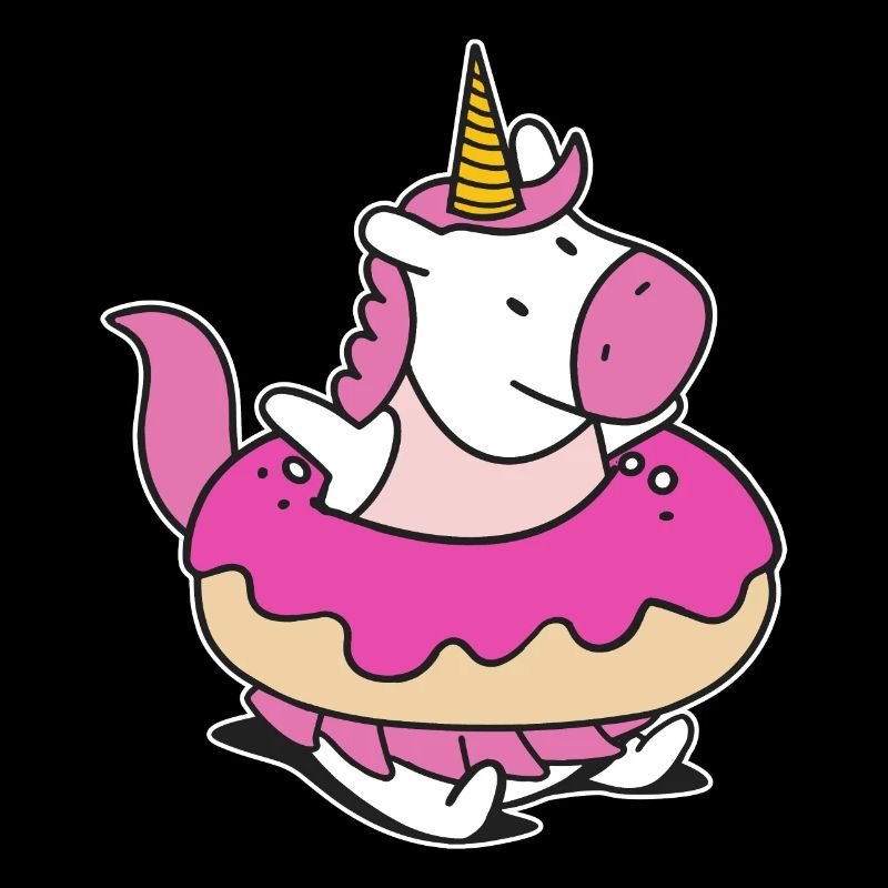 Regenbogen Einhorn Schwimmer Floaty Donut