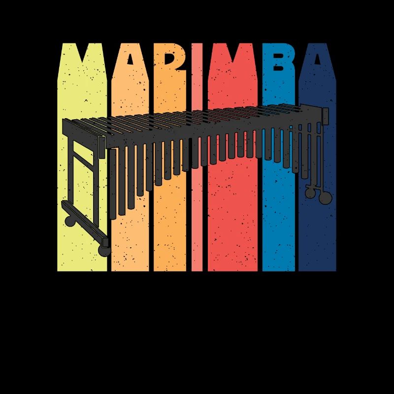 Marimba Rétro Percussion Instrument Marimba Player