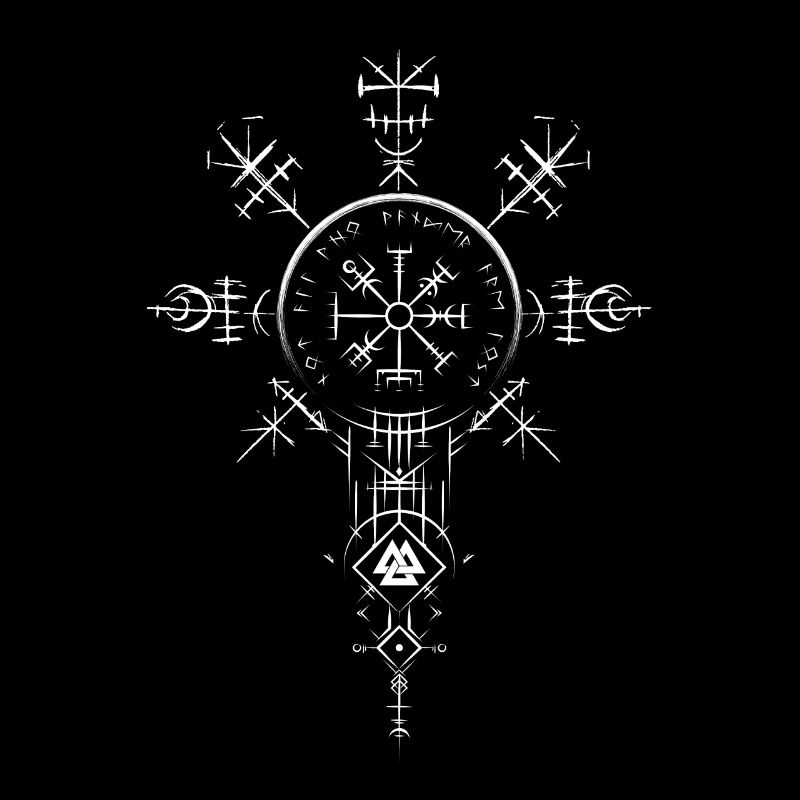 Celtic Vikinger Vegvisir compas Vikings