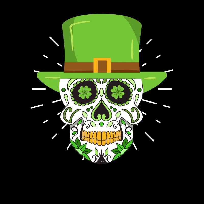 Saint-Patrick Leprechaun squelette irlandais
