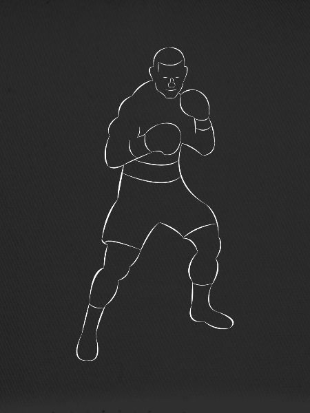 Boxer dessiné