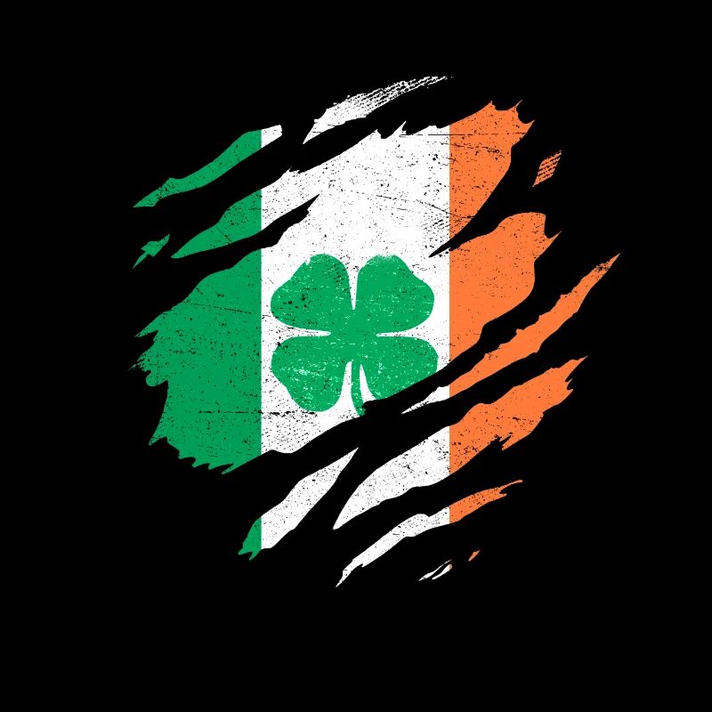 IRLANDE DRAPEAU IRLANDAIS ÉIRE TRÈFLE IRLANDE