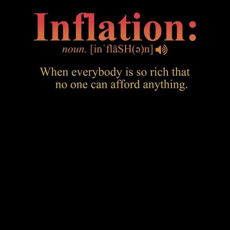 Inflationsdefinition Lustiger Sarkastik-Witz Cool