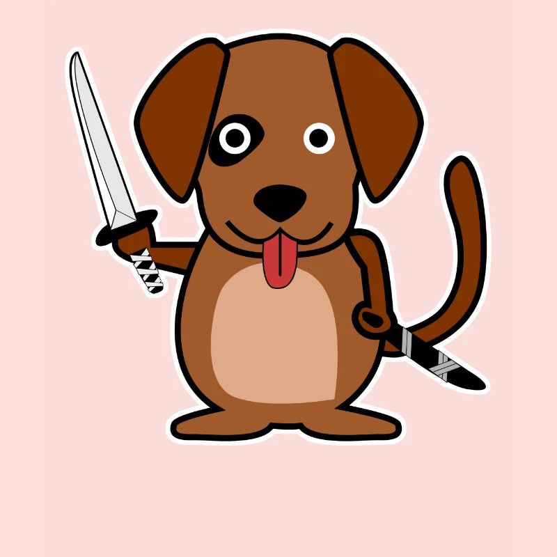 Katana Chien Samouraï Épée Ninja Épée