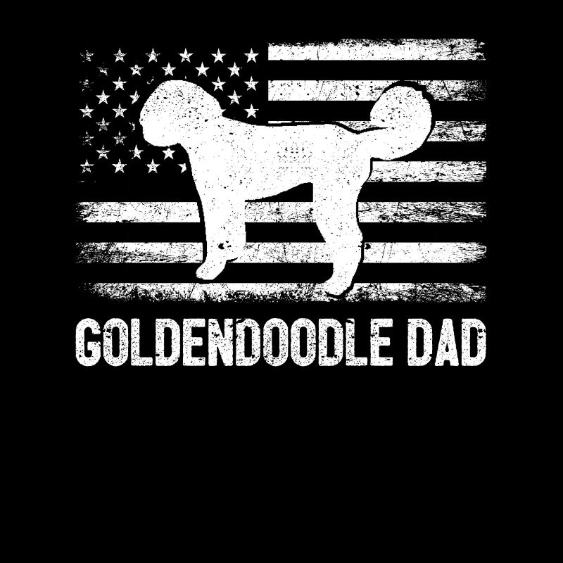 Goldendoodle Hundehalter Vatertag Daddy Golden