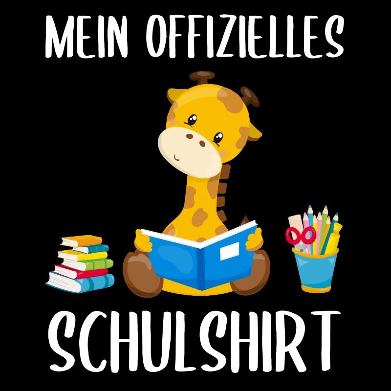 Giraffe Schulshirt Schulbeginn Schule Geschenk