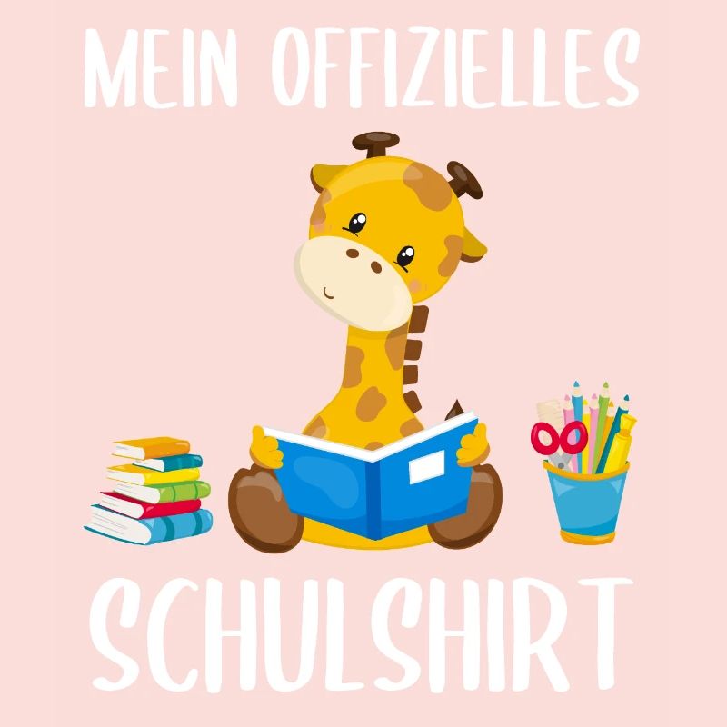 Giraffe Schulshirt Schulbeginn Schule Geschenk